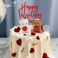 Productos de Tendencia al por Mayor del Fabricante: Adornos Comestibles de Ositos de Goma de Azúcar para Pasteles, Decoración para Hornear, Adornos para Pasteles del Día de San Valentín