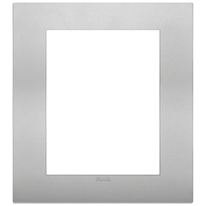 Vimar Placca Classic 8M Silver Matt Wall <b>Switch</b> Cover 18.5 Cm Length - Product Image 1
