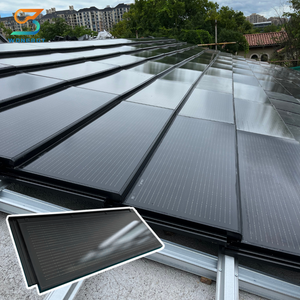 <strong>Solar</strong> Cell Light <strong>Solar</strong> Roofing Sheet 95watt Shingle Roof <strong>Tiles</strong> Black Photovoltaic Paneles Solares De Tejas - Product Image 3