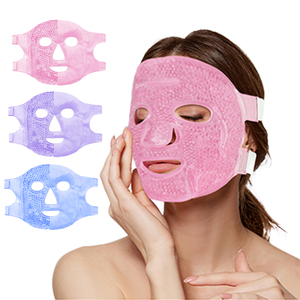 Masker Wajah Gel pendingin tidur, masker wajah Gel fleksibel masker wajah Gel dapat disetel dengan tali - Product Image 2