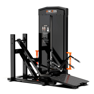 Máquina de <span class=keywords><strong>prensa</strong></span> de piernas sentada comercial-Diseño de selección de carga de pasador con respaldo ajustable y ganchos de bloqueo de seguridad para gimnasio - Product Image 4