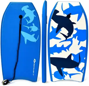 2018 best sale cheap ningbo EPS Core Slick Bottom EVA and Leash for Kids and Adults water surfing bodyboards