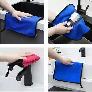 Premium Polyester Woven Square <b>Car</b> Detailing <b>Towels</b> Ultra-Soft Super Absorbent Quick-Dry - Product Image 3