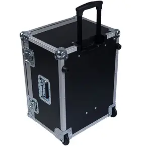 Estojo de bagageiro de alumínio com alça retrátil, tamanho personalizado de fábrica, estojo de bagagem com suporte OEM/ODM