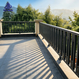 Rampe de véranda en métal facile à installer pour balcons et cours extérieurs de bâtiments commerciaux, balustrades en aluminium - Product Image 3