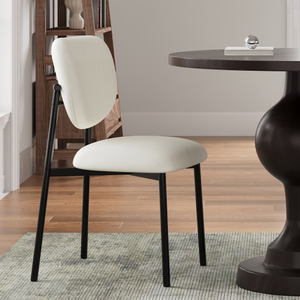 Beige FCJ Set di 2 sedie imbottite da pranzo con gambe in metallo PU pelle mobili per la casa per salotti ristoranti casa ufficio