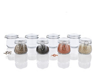 Pot de conservation en verre avec couvercle à bascule, verre de qualité alimentaire, pots à bonbons