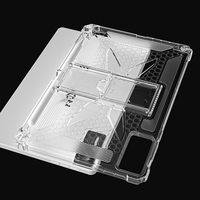 Étui de tablette transparent antichoc en TPU avec support et emplacement pour stylet pour Lenovo Pad Pro 12.7"/2025/ Idea Tab Pro (TB373FU/TB375FC)