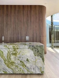 Piano di Lavoro in Marmo Verde Irlandese PAIA STONE per <span class=keywords><strong>Cucina</strong></span>, Bagno, Soggiorno, Cantina - Top Moderno Lucidato - Product Image 5
