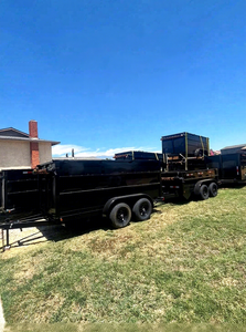 Wholesale Hydraulic Rear Tipper Dump Trailer 14 Ft Steel Full Trailer For Truck Use 7x14 Two Axles Four Wheels Dump Trailer - Product Image 2