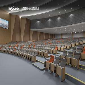 Sedia da Auditorium Moderna HOZE HS-1223S con Funzione Multimediale e Tavoletta Ergonomica per Sale Riunioni Aziendali e Teatri - Product Image 3