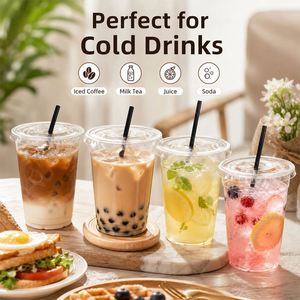 Gobelets en plastique transparent jetables 12oz 16oz 20oz, gobelets à boissons froides en PET épaissi, gobelets transparents pour fêtes d'anniversaire et mariages - Product Image 4