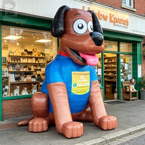 Modèle gonflable géant personnalisé avec logo, chien <span class=keywords><strong>teckel</strong></span> de dessin animé, mascotte publicitaire pour l'inauguration/événements de magasins d'animaux - Product Image 4