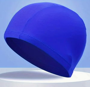 Gorro <span class=keywords><strong>de</strong></span> natación <span class=keywords><strong>de</strong></span> tela transpirable cómodo para adultos <span class=keywords><strong>de</strong></span> un paquete, elástico impermeable con logotipo personalizado, gorro <span class=keywords><strong>de</strong></span> natación - Product Image 2