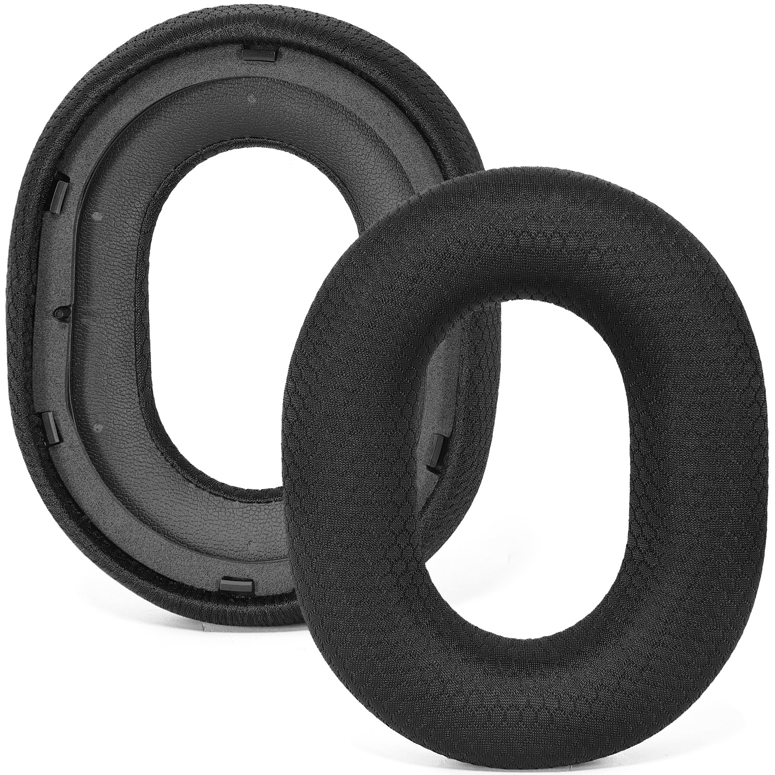Tissu en maille noire