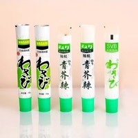 Tube d'emballage écologique pour sauce moutarde avec bouchon à vis, couleur personnalisée et impression UV, en aluminium-plastique/PE