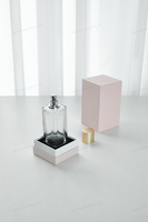 Boîte-cadeau pour flacon de parfum rectangulaire de 50 ml - pour flacon de 100 ml, boîte Ciel et Terre - Logo personnalisé, papier rigide