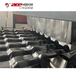 Línea de producción de máquina formadora de rollos de hoja de techo de cuatro capas de plástico ASA/PVC