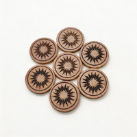 Jetons en bois ronds gravés au laser, écologiques et personnalisés, pour jeux de société éducatifs et projets DIY