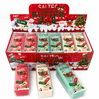 Jouet en caoutchouc en forme de bâton de beurre de Noël, à remontée lente, anti-stress, cadeau de Noël pour enfants, idéal pour les fêtes