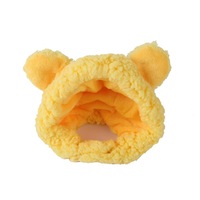 Chapeau en polaire pour chat mignon en forme d'ours, couvre-chef chaud pour chaton, chiot, accessoires pour chat pour l'été, l'hiver, le printemps