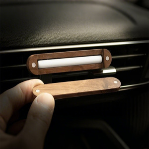 Natural Wooden Luxury <b>Car</b> Vent Diffuser Air Freshener Essential Oil Vent <b>Clip</b> Odor Long Lasting Fragrance Aromatherapy - Product Image 2