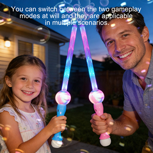 Pistolet à bulles LED électrique clignotant, écologique, rétro, en ABS, 95 ml, avec musique, pour jeu familial, plage, sûr et non toxique - Product Image 3