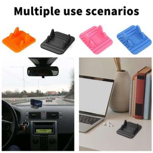 Support de téléphone en silicone imprimé pour tableau de bord de voiture, design créatif, avec support, support de téléphone portable en silicone, porte-cartes - Product Image 5