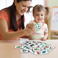 Impression personnalisée Divertissement pour enfants Animaux éducatifs Match Jeu de cartes mémoire pour enfants