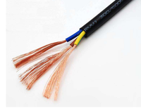 Penjualan Langsung Pabrik: Kabel Tembaga Berisolasi PVC H07VV-F 4 inti 1.5mm 2.5mm yang Dapat Disesuaikan, Kabel Ekstensi Daya Fleksibel