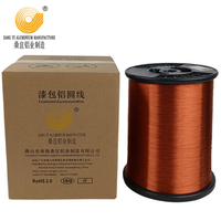 Alambre de Aluminio Esmaltado de 0.14mm-0.9mm, Conductor Sólido para Bobinado de Motores, Voltaje Nominal 130/155/180/200/220 Grados