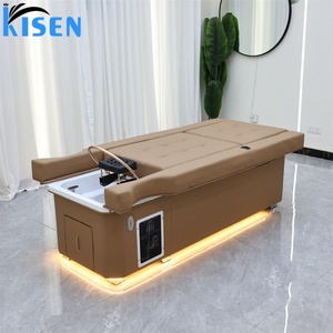 Kisen Fashion Japeness Head Therapy Shampoo Bed SPA Foot Bath Customized Hair Wash Bed Pedicure Chair Salon Unit - Product Image 6