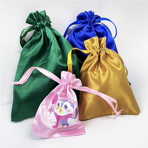 Bán Sỉ Ví Chống Bụi Sang Trọng Logo Tùy Chỉnh Túi Đựng Giày Lụa Lớn Màu Trắng Túi Chống Bụi <span class=keywords><strong>Satin</strong></span> Cho Túi Xách - Product Image 6