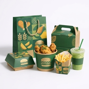 Bolsa de Papel para Restaurante con Logotipo Personalizado, para Comida para Llevar, Entrega de Hamburguesas, Papas Fritas y Café, Venta al Por Mayor - Product Image 6