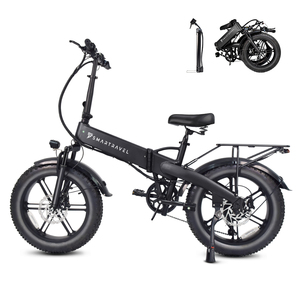 Bicicleta Eléctrica Plegable Smartravel de 20 Pulgadas con Cuadro de Aleación de Aluminio, Frenos de Disco, 7 Velocidades, Bicicleta Urbana con Horquilla de Suspensión - Product Image 1