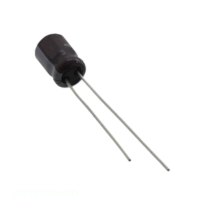 Condensador de Canal de Fabricante USF1E150MDD, de Orificio Pasante, 15 uF, Aluminio, 15UF, 20%, 25V, Radial TH - Product Image 1