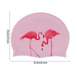 Gran oferta, <span class=keywords><strong>gorro</strong></span> de natación para <span class=keywords><strong>piscina</strong></span> para niños, logotipo personalizado impreso, elástico, estampado de diferentes tamaños, gorros de natación de silicona para niños - Product Image 2