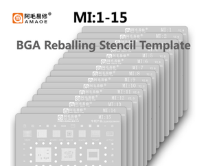 Amaoe BGA Reballing Solder Stencil Plant Tin Net para Xiaomi 10 11 12 ultra <span class=keywords><strong>Redmi</strong></span> K20 K30 Note CPU MI8 9 10 11 12 13 14 15 16 - Product Image 2