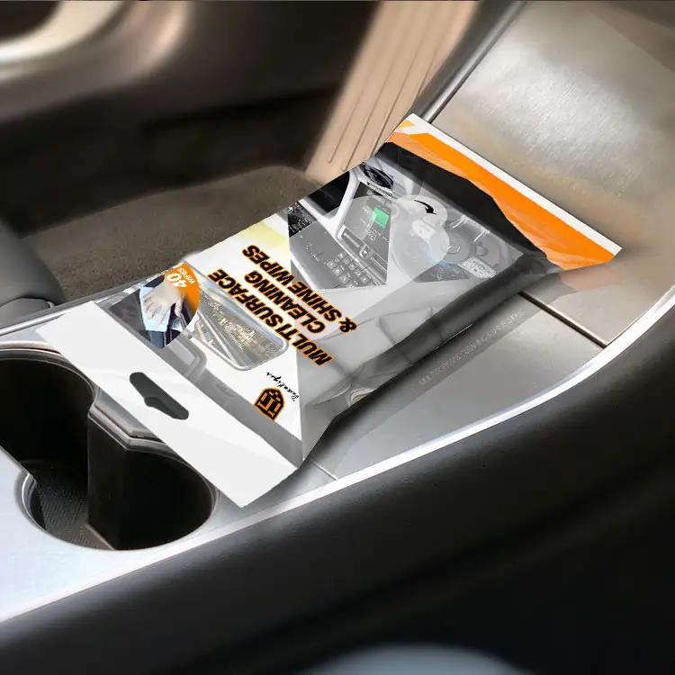 OEM Multi-function Portable Disposable Car Surface Cleaning Wet Wipes