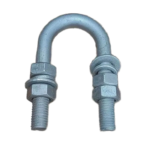 Din3570 <span class=keywords><strong>U</strong></span>-Type boulon <span class=keywords><strong>de</strong></span> <span class=keywords><strong>fixation</strong></span> en acier inoxydable <span class=keywords><strong>U</strong></span>-Bolt pinces en acier au carbone B7 rondelles plaque <span class=keywords><strong>U</strong></span> vis plaine prix concurrentiel - Product Image 1