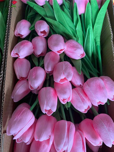 QSLH-S0603 Artificielle Multicolore Real Touch PU Tulipes pour La Maison Chambre Décoration De Partie De Mariage - Product Image 2