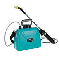 Pulvérisateur Électrique Portable à Batterie pour Épaule, Capacité 5L, Écologique, pour Jardin, Fleurs et Plantes, 3 Buses