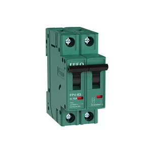 PV Solar System DC Circuit Breaker MCB With CE CCC 10KA 400V 2P Solar Dc Breakers