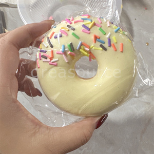 Sweetness Party Decor Photo Shoot 8.5cm Donut Models Adorable Crafted Plastic Vanilla Chocolate Glaze Colorful Sprinkles <b>Beads</b> - Product Image 4