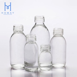 Wholesale 30ml 60ml 90ml 125ml 150ml 200ml Clear Syrup <strong>Glass</strong> Medicine <strong>Bottles</strong> for Syrup - Product Image 1