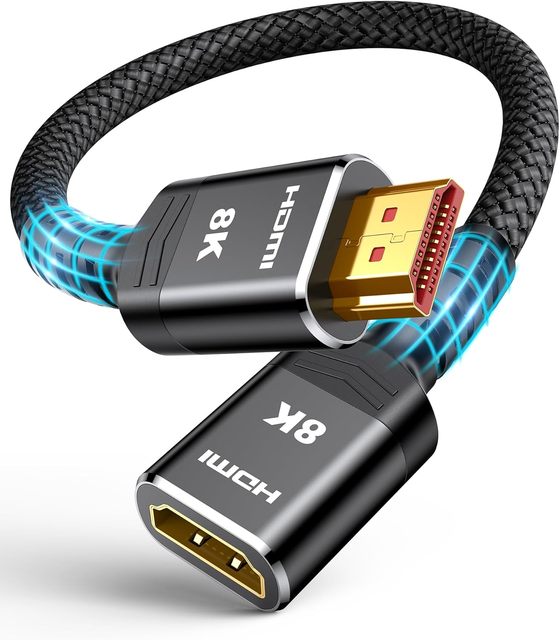 Utra High Speed HDMI Extension Cable 8k 4K@30Hz/60Hz/120Hz Male to Female hdmi Adapter Compatible with HDTV Laptop