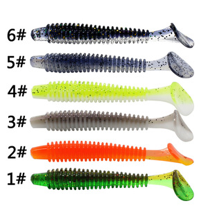 100 pz. <span class=keywords><strong>esche</strong></span> artificiali morbide in silicone a forma di T con coda a paletta, da 5cm, 6cm, 7.5cm, 9cm, 12cm, per la <span class=keywords><strong>pesca</strong></span> - Product Image 5