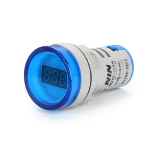 좋은 공급 업체 전압계 모니터 디지털 블루 소형 LED 화면 전압계 전압 감지기 신호 표시기 라이트 패널