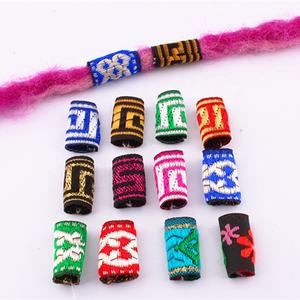 Ruyan africain femmes fille Dreadlock perles cheveux tresse redoute tissu coloré tresse manchette tissu tressage cheveux accessoires - Product Image 5