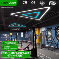 Lampu Panel LED Gaya Industrial untuk Plafon, Desain Kreatif Persegi, Cocok untuk Kantor, Gym, Warnet, Teknik, Sambungan Panel LED, AC Tengah